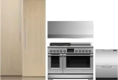 5 Piece Package Includes Refrigerator, Freezer, Range, Hood And Dishwasher